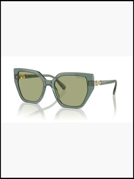 Oversized Butterfly Sunglasses with Crystal Hinges